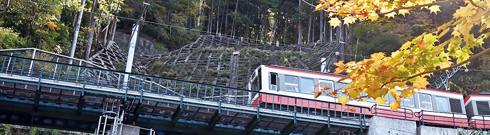 箱根登山鉄道の電車