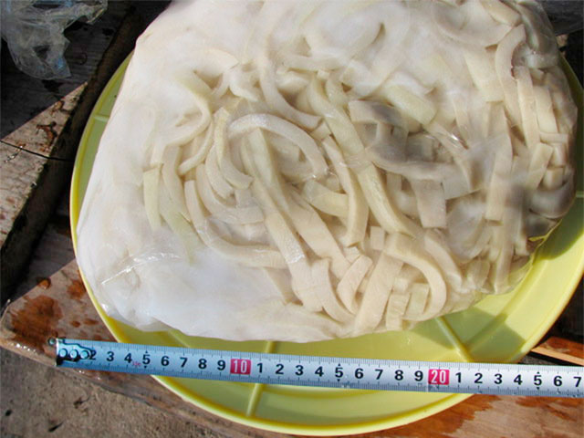 桶、重石、漬物用ビニール袋、食塩